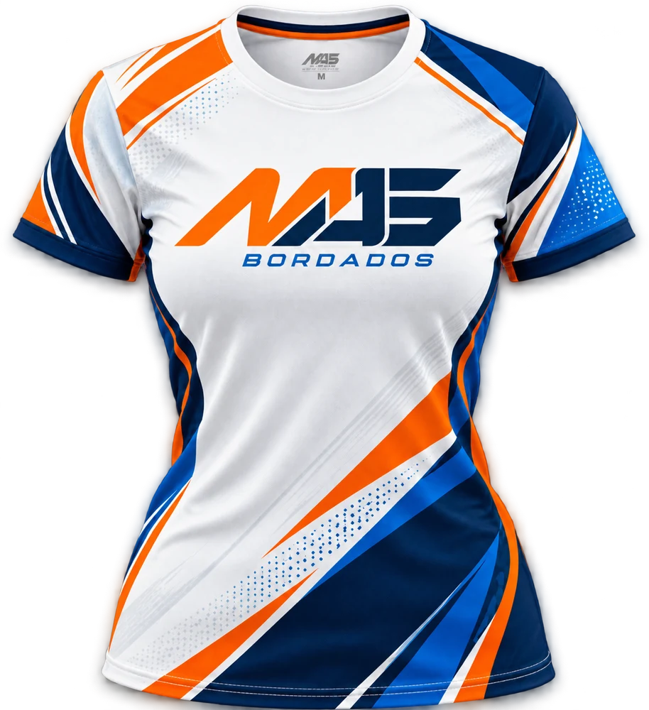 Playera deportiva femenina con sublimado
