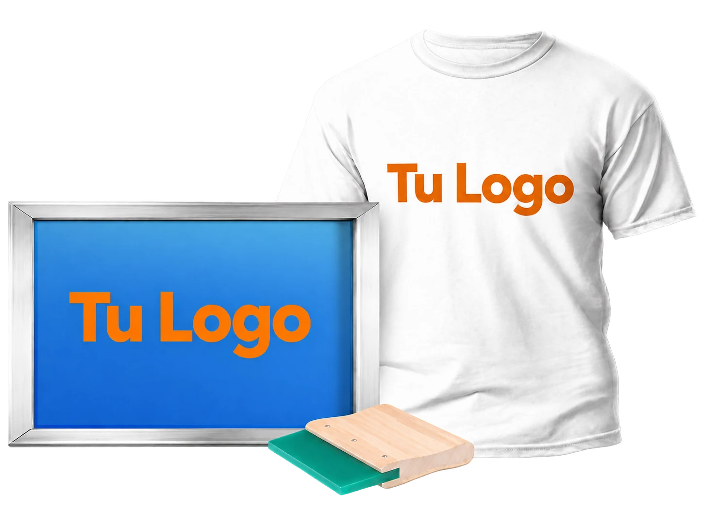 Playera y bastidor de serigrafia
